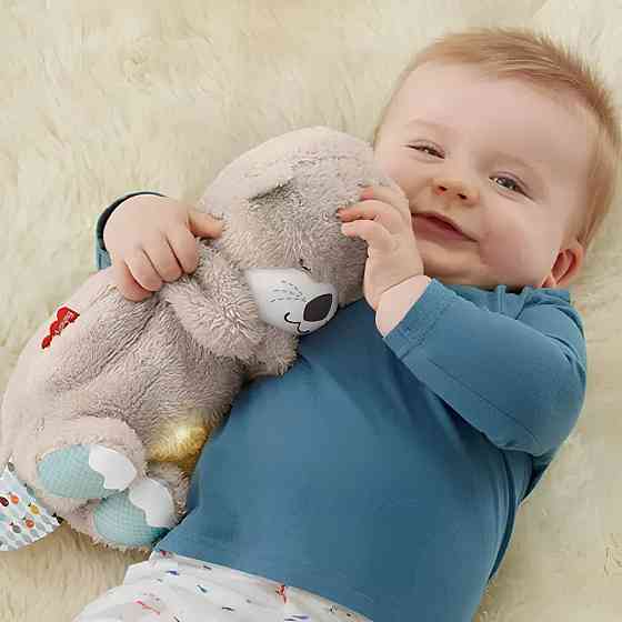 Мягкая игрушка-ночник Дышащая выдра (30см),от батареек SBR Киев