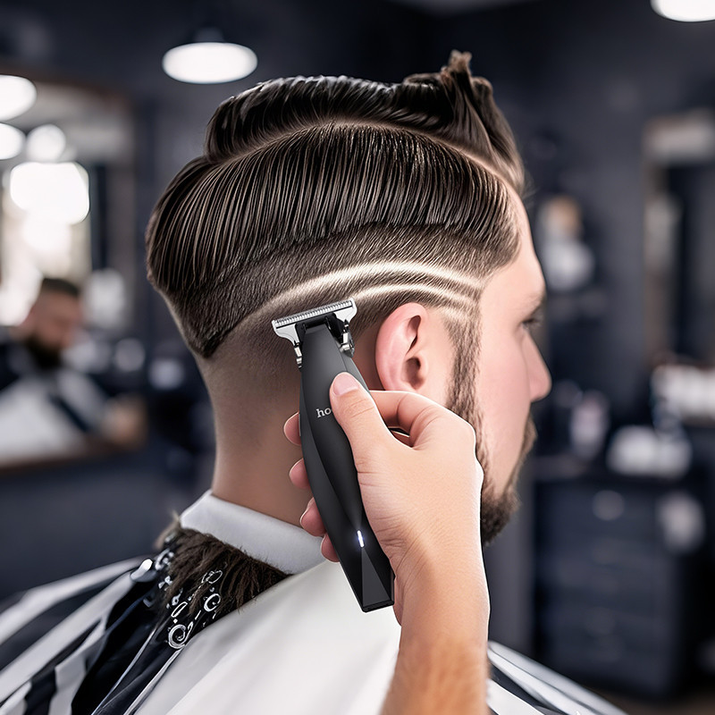 Електрична машинка для стрижки волосся HOCO HP25 чорна Київ - фото 3