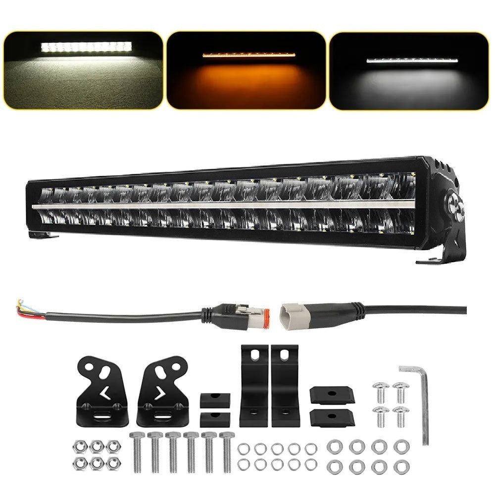 Світлодіодна балка (люстра) StarLight SL-3332 дальнє світло WHITE + DRL 140W 15000Lm 12/24V (82см) Харків - фото 5