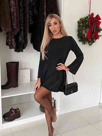 Жіноча вечірня романтична міні-сукня з люрекса Одеса