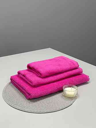 Полотенце однотонное Ideal Textile 70х140 см 400 г/м2 (56860923) Рожевий 1 шт Черновцы