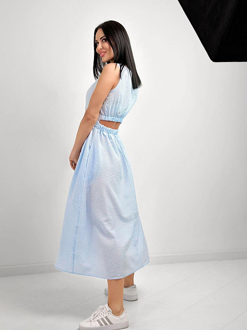 Довга літня сукня "Айріс"| Батал | Розпродаж моделі Київ - фото 7