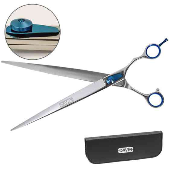Davis Extreme Edge BLUE Straight ДЕВІС ЕКСТРІМ ЕДЖ прямі ножиці для стрижки собак Київ