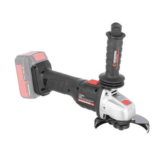 Шліфмашина кутова INTERTOOL WT-9366, 20 В, 125 мм, 10000 об/хв, без ЗП та АКБ - з безщітковим двигуном Львів