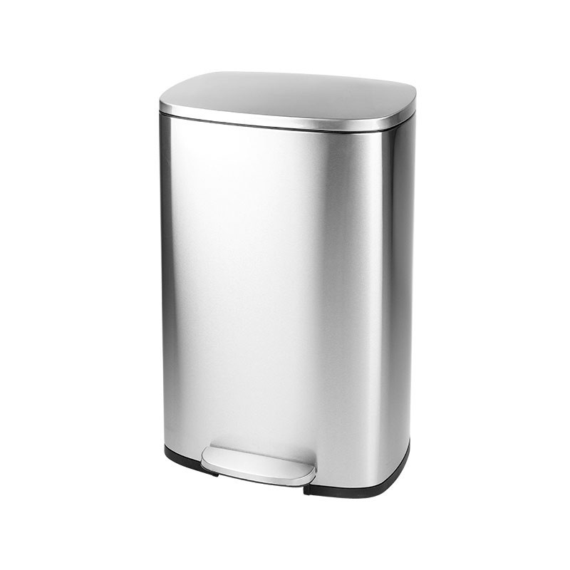 Прямоугольное мусорное ведро Mixxus Bevel-TC0112 с плавным закрытием, нержавеющая сталь, 12 л Харьков - изображение 6