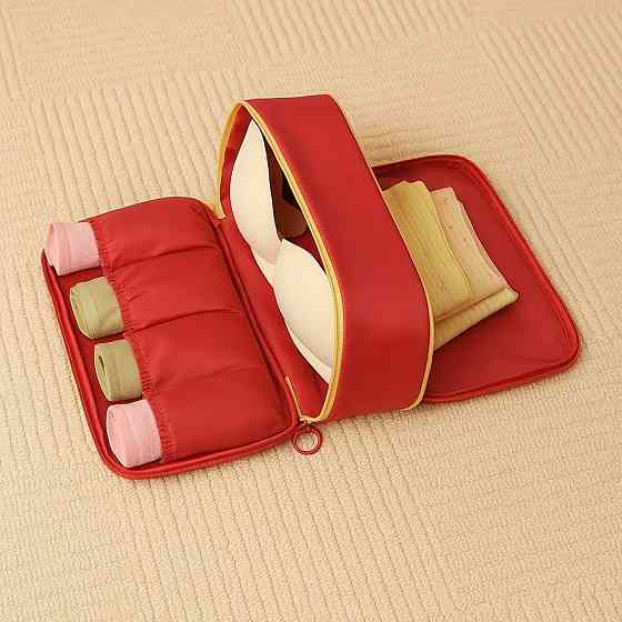 Сумочка для хранения нижнего белья,органайзер дорожный для путешествий,портативная сумка для белья,красная Каменец-Подольский