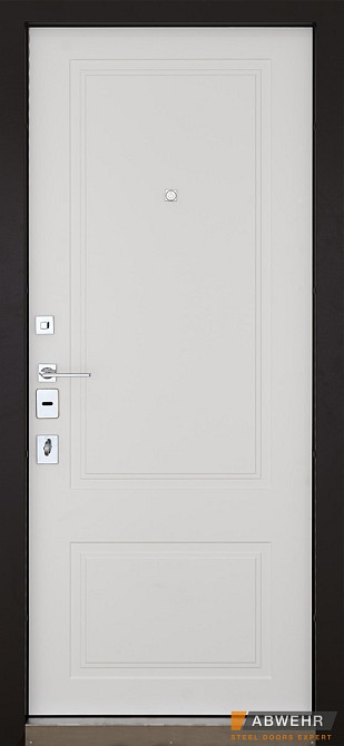 Двери входные, квартирные ABWEHR. Модель 509/520 RAMINA Цвет Бронзовый браш / Белый супермат. 960 Киев - изображение 2