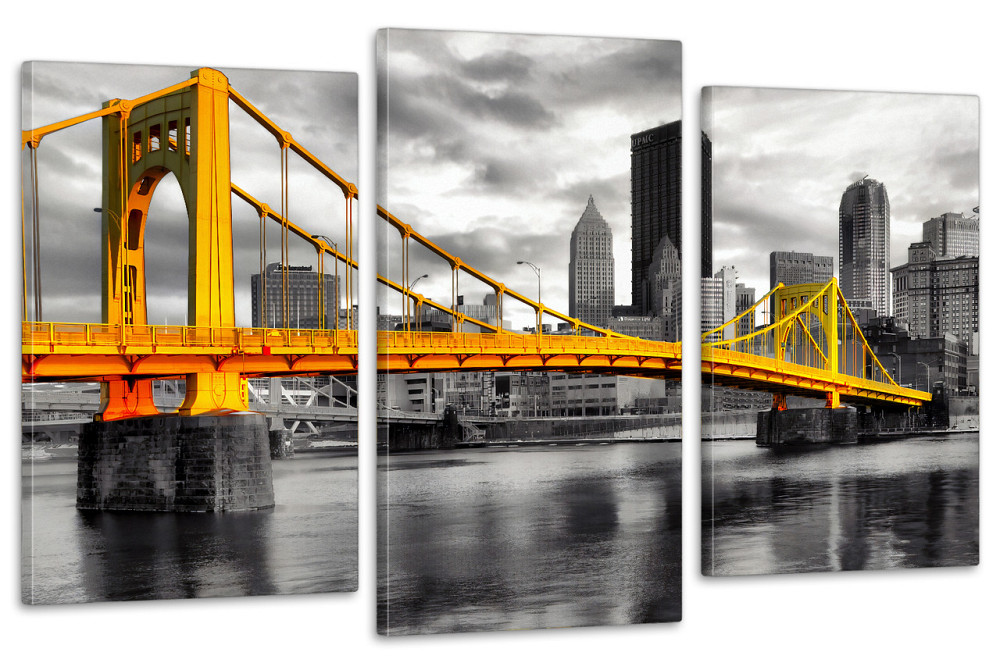 Модульная картина в гостиную / спальню  Золотий міст  Нью-Йорк  Art-675_3 100x150 см Київ - фото 1