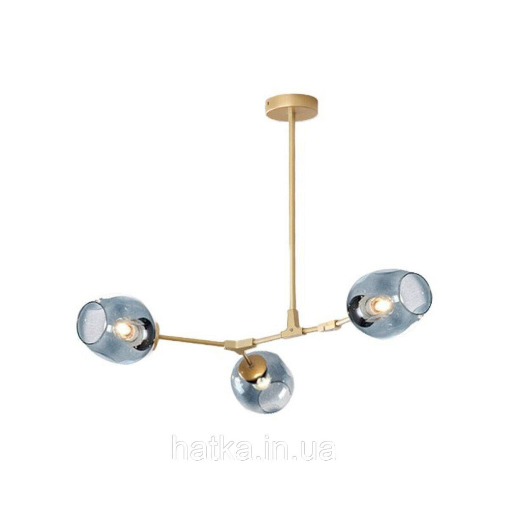Люстра декоративна 19662-3 на 3 плафони Київ - фото 2