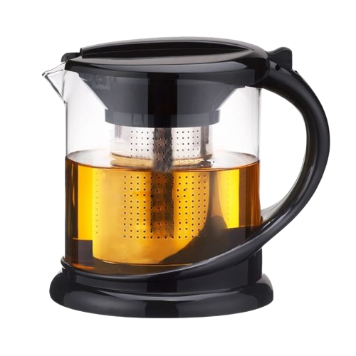 Заварник 1000мл зі з'ємним ситечком скло/нержавіюча сталь 0781M KAMILLE Житомир - фото 1