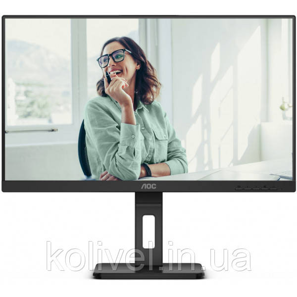 TFT 23.8" AOC 24P3CV, IPS, 75Hz, HDMI, DP, USB-С, RJ-45, USB-hub, HAS, Pivot, колонки, чорний (24P3CV) Київ - фото 1