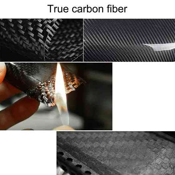 Захисні наліпки на автомобільні ручки Aim Carbon Fiber Anti-scratch (для Tesla Model 3, Y, Карбон, 4шт) Николаев