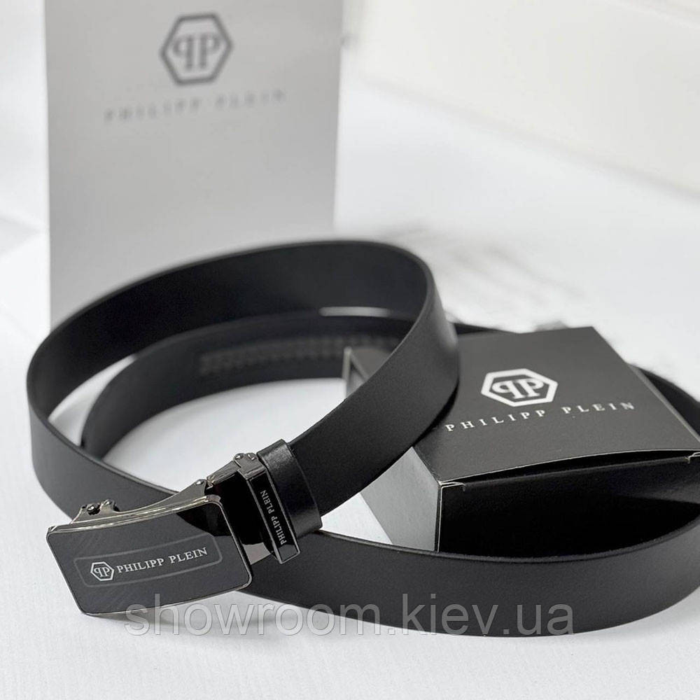 Мужской кожаный ремень автомат Phillip Plein (2003) Киев - изображение 3