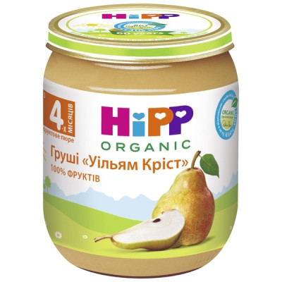 Дитяче пюре HiPP Organic Груші Вільям Кріст, 125 г (9062300131663) Вінниця - фото 1