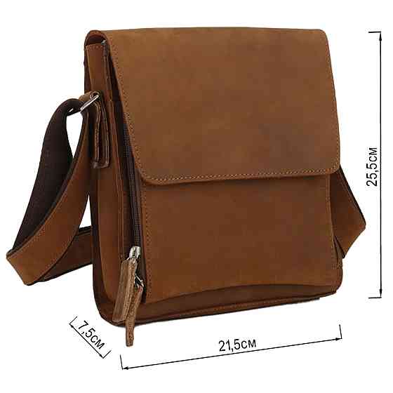 Сумка мужская Vintage 14159 из винтажной кожи Коричневая Киев