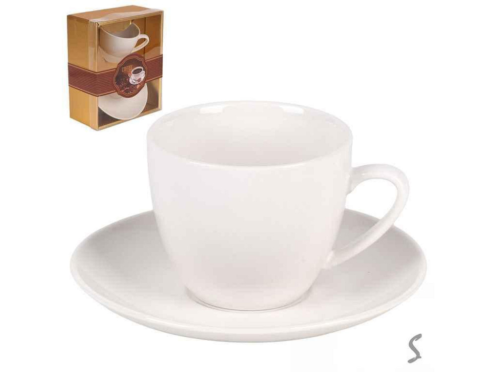 Чашка с блюдцем 230 мл Coffee R34230-3 ТМ STENSON Киев - изображение 1