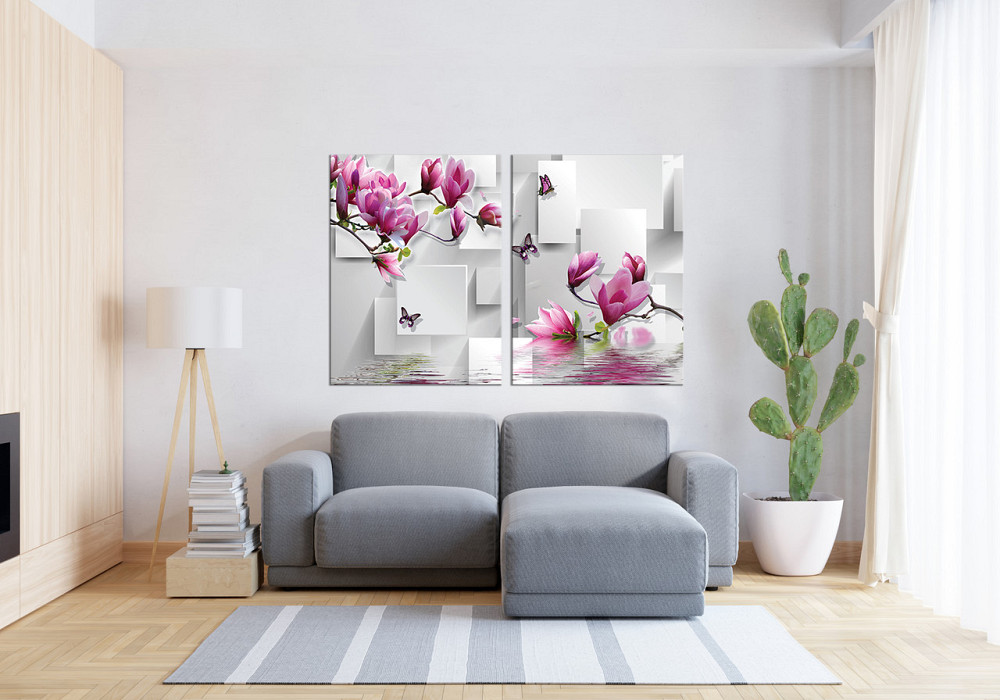 Модульная картина в гостиную / спальню  Магнолія  TLV-2_028 120х170  см Киев - изображение 3