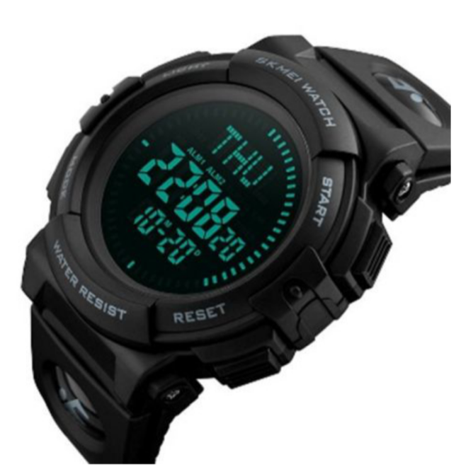 Годинники наручні SKMEI 1290BK, ЧОРНИЙ, Компас, 9743 Дніпро - фото 2