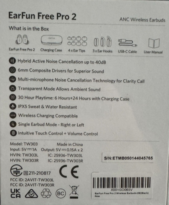 Безпроводные Наушники EarFun Free Pro 2 Киев - изображение 1