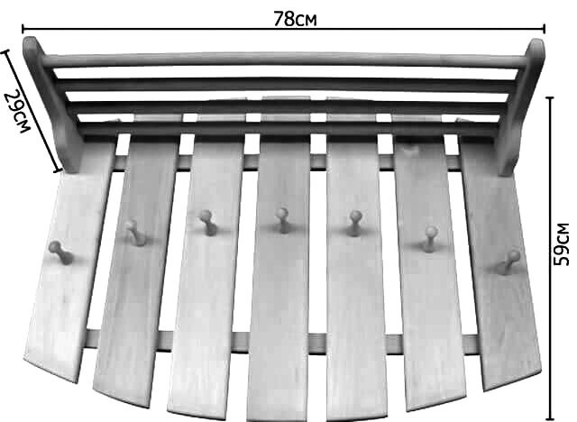 Вешалка банная 