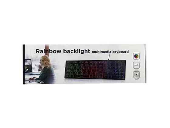 Клавіатура дротова KB-UML-01-UA Rainbow USB чорний ТМ GEMBIRD Київ