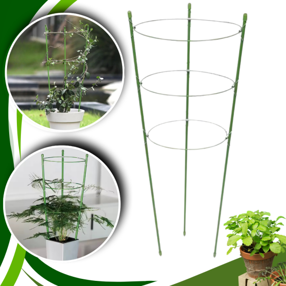 Опора кольцевая для комнатных и садовых высокорослых цветов,растений и рассады с 3 кольцами размер 60х22 см Каменец-Подольский
