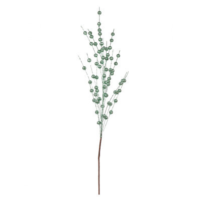 Декоративна гілка YES! Fun Намистини зелені, 70 см, гліттер (973985) Вінниця - фото 1