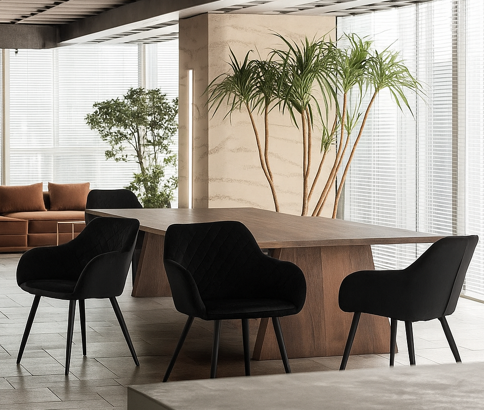 Стілець Арно м'який чорна тканина Днепр - изображение 5