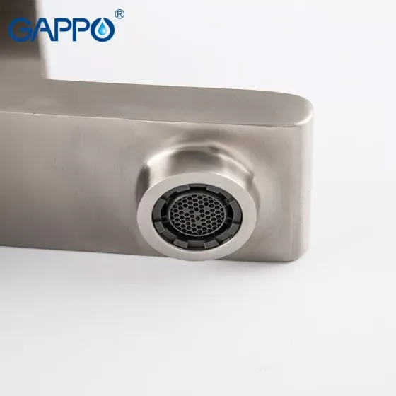 Змішувач для раковини високий GAPPO G1099-22 сатин Київ