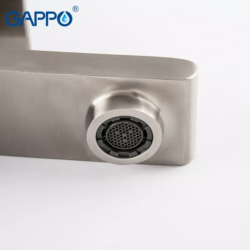 Змішувач для раковини високий GAPPO G1099-22 сатин Київ - фото 3