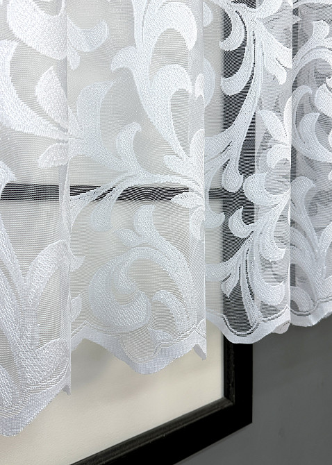 Тюль VR-Textil 1599т Жакард Висотою 120 см Білий 250х120 см (40-254) Київ - фото 7