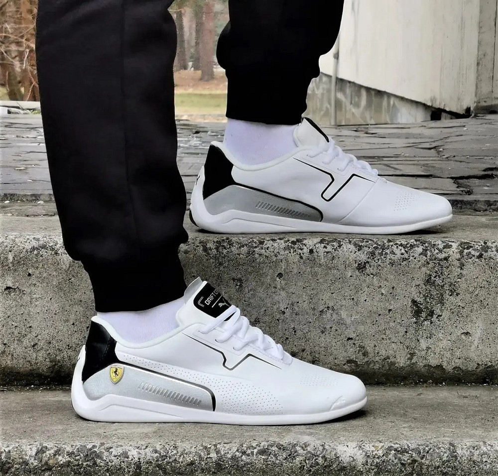 Кросівки Puma Білі Чоловічі Пума Авто Мото Шкіряні (розміри: 41,42,43,44) Дніпро - фото 6