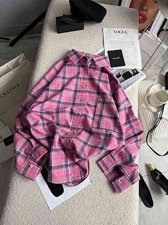 Жіноча трендова картата сорочка батал турецька фланель Одеса