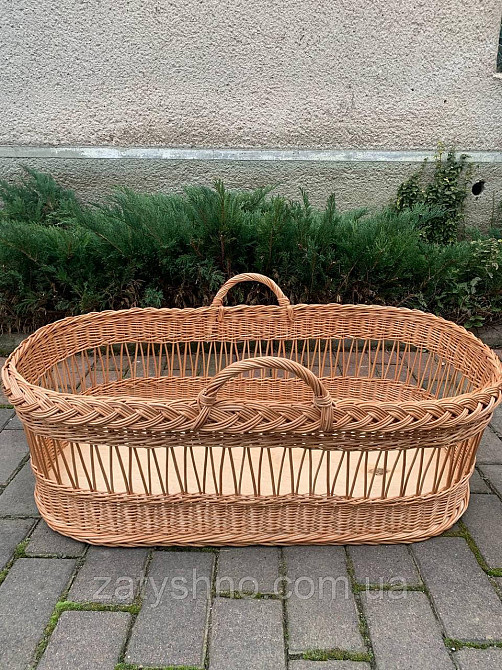 Ліжечко плетене з лози перенесення Київ - фото 2
