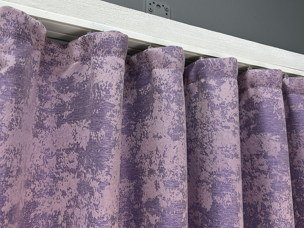 Комплект штор коротких VR-Textil Жаккард Sultan YL № 1764ш Сиреневый 130х170 см 2 шт (35-0442) Киев - изображение 8