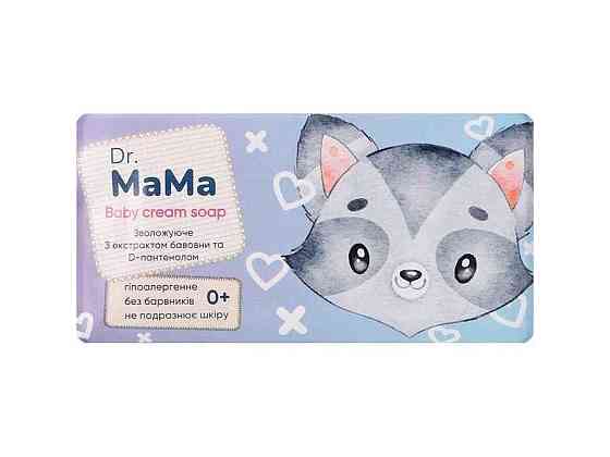 Мило дитяче 90г зволожуюче з бавовною та D-пантенолом ТМ DR MAMA Київ