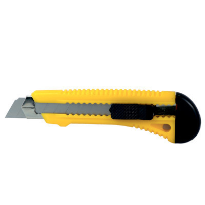 Ніж монтажний Sigma пластиковий корпус, лезо 18мм, автоматичний замок (8213021) Вінниця - фото 1