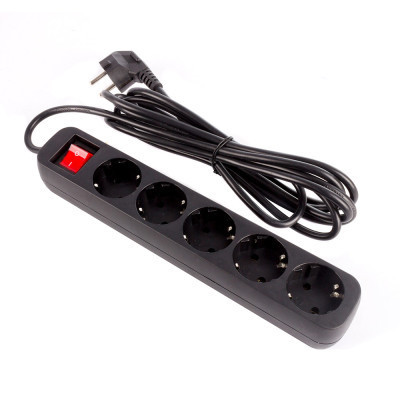 Мережевий фільтр живлення ColorWay CW-PSEA52BK, 5 розеток/ 2M black (CW-PSEA52BK) Вінниця - фото 4
