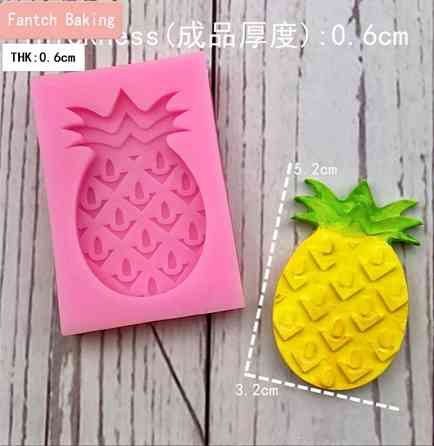 Молд "Ананас" - розмір форми 6*4см, силікон Київ