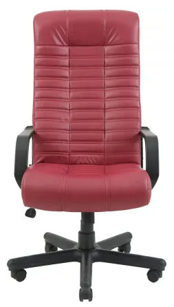 Офісне Крісло Керівника Richman Atlant Zeus Deluxe Berry Пластік М2 AnyFix Бордовий Київ