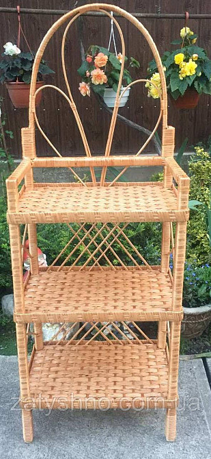 Полка плетеная из лозы на 3 яруса Киев - изображение 2