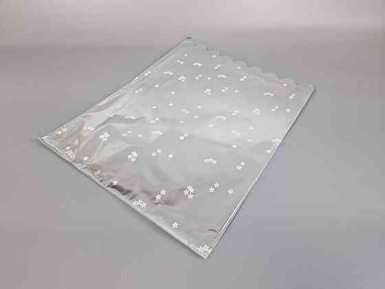 Пакет с рисунком для упаковки подарков   (30*40) №431 (2) фольгированный (ажурный) 