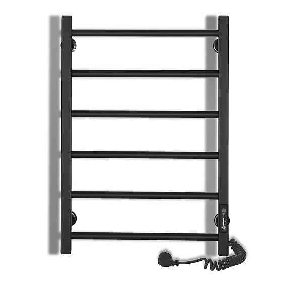 Електрична рушникосушарка Laris Зебра Альфа ЧК6 400Х600 Е чорна, праве підключення Київ