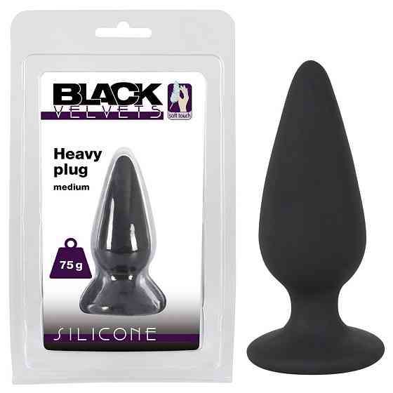 Анальна пробка - Black Velvets Heavy Plug Medium Sex Aura Київ