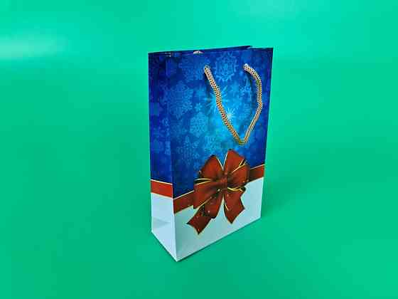 Пакеты новогодние ,бумажные ,подарочные , Малый 11/18/5 -009 (12 шт) Харьков