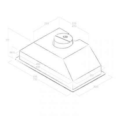 Вытяжка кухонная Faber ERA C IX/A/52 Винница