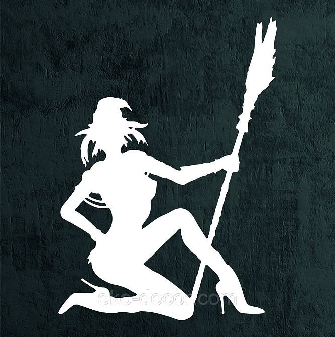 Декоративное настенное Панно «Девушка с метлой», Декор на стену 90*64 см, Белый Киев - изображение 10