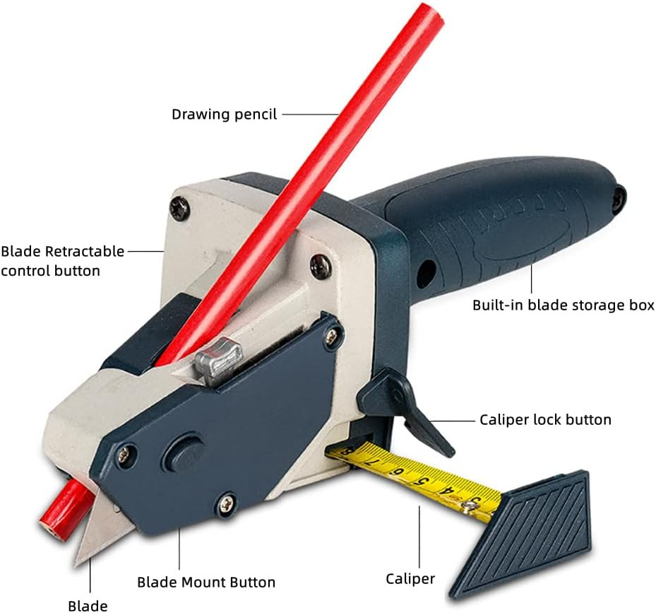 Інструмент для різання та розмітки гіпсокартона з металевою рулеткою Луцк - изображение 3