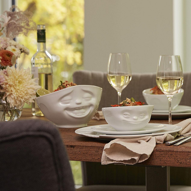 Салатница-пиала Tassen Смех (1000 мл) фарфор Белый Киев - изображение 9