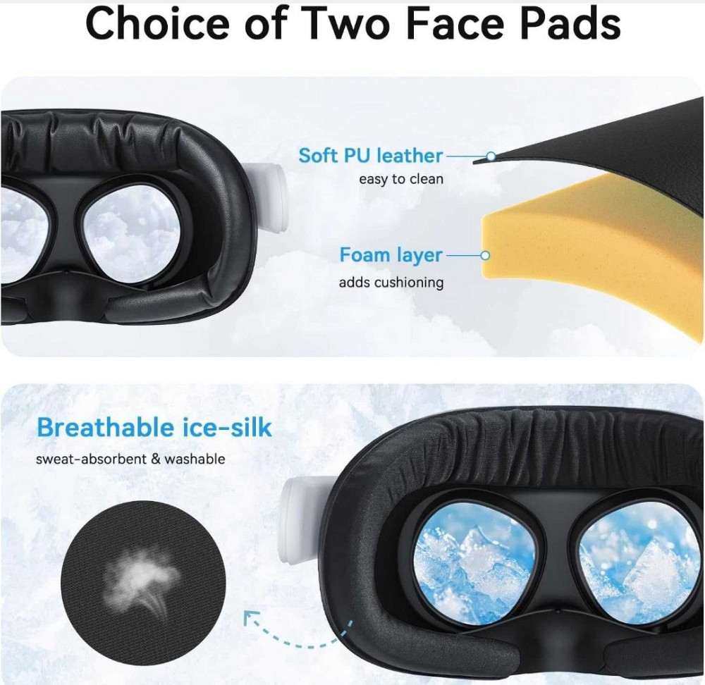 AMVR FC5 Upgraded Full Ventilation Design Face Pad Cover Meta Quest 3S Харьков - изображение 3